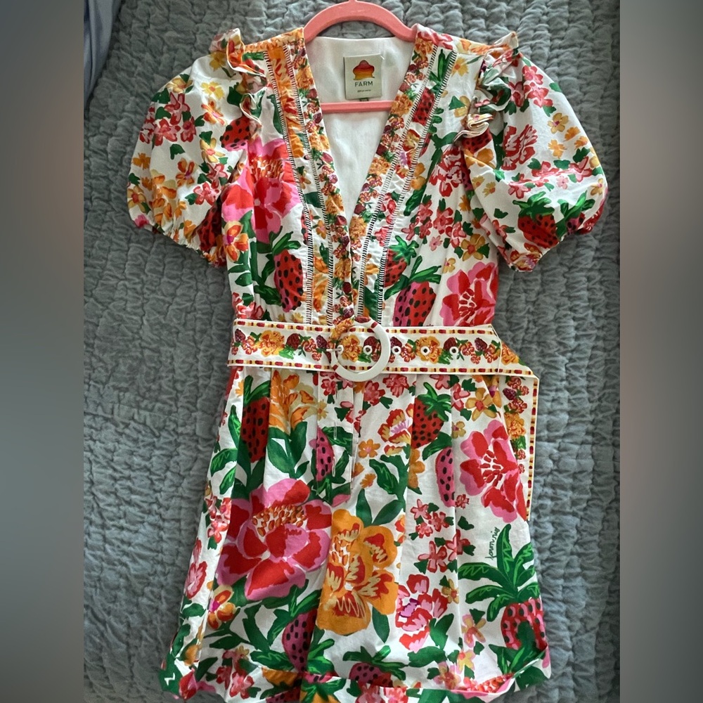 FARM Rio Flowerful Sketch Romper XXS